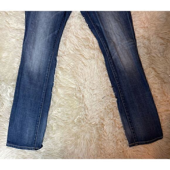 EUC J Crew Distressed Straight Leg Jeans Size 4 - Picture 7 of 9